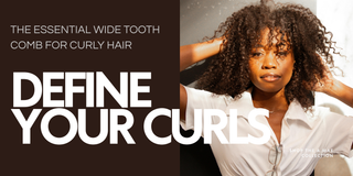 Thumbnail for blog “The essential wide tooth comb for curly hair, define your curls” This is done with AMAE’s collection of wide tooth combs both full size and pocket size additions