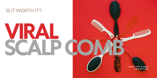 AMAE Scalp comb and brushes in a pinwheel circle